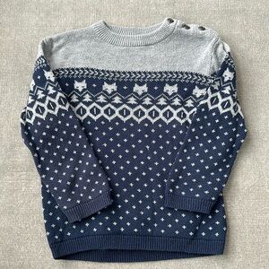 Boy’s Fox Knit sweater - H&M - 12-18 months